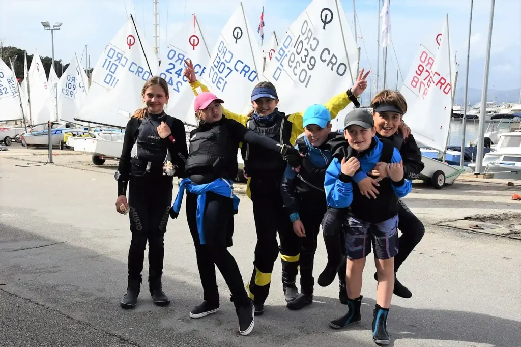 Children Sailing Optimist